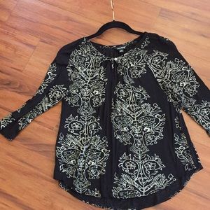 LUCKY BRAND. Long sleeved peasant style